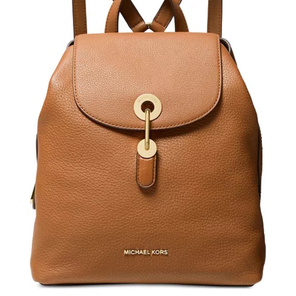 Michael Kors Raven Leather Backpack
